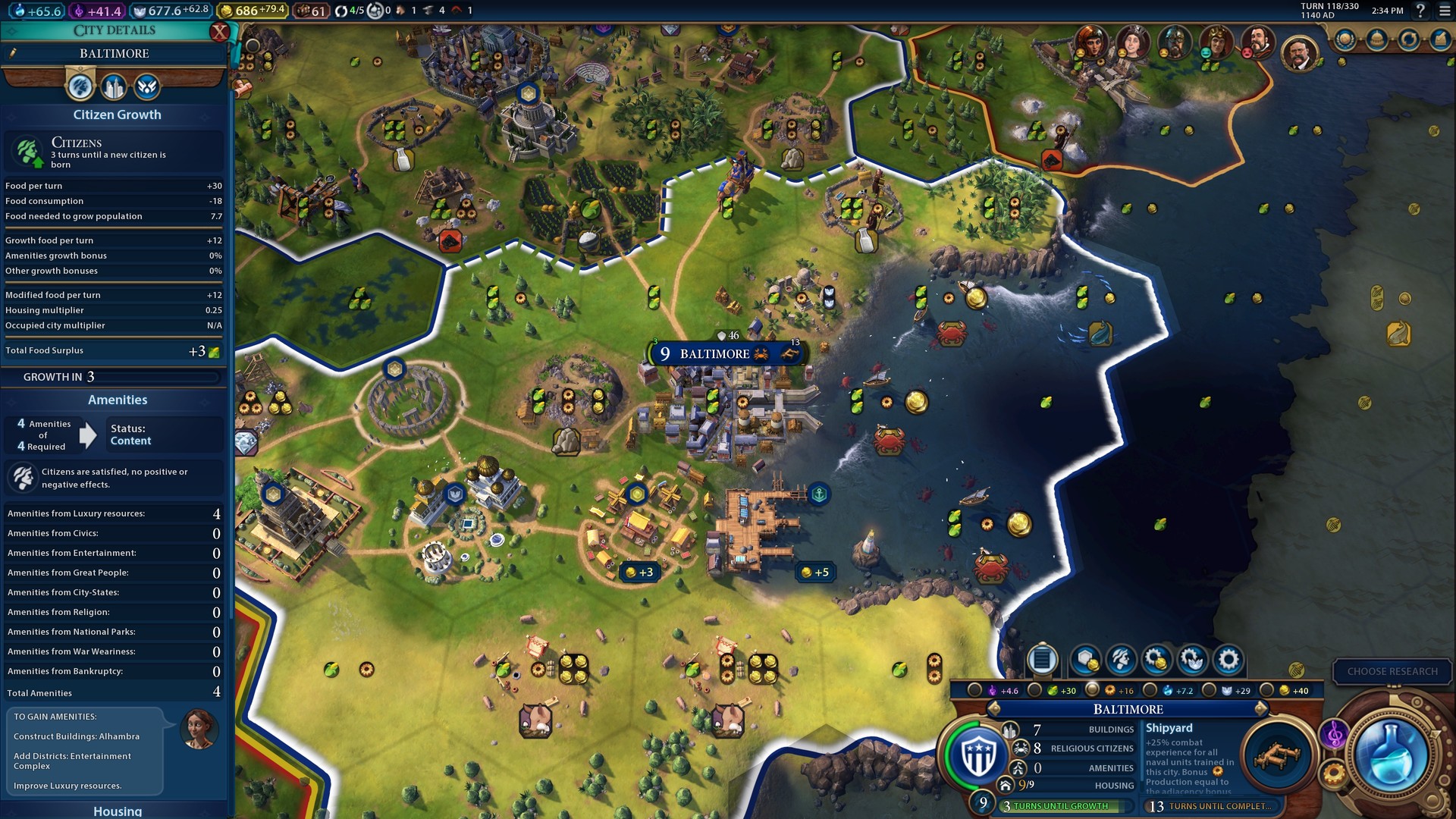 Civilization VI environment